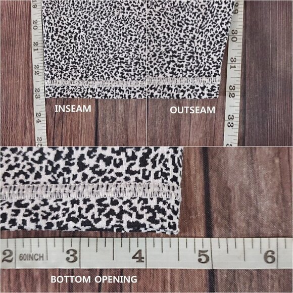 Athleta Womens Large Salutation Stash II Textured Tight Micro Cheetah 631936 - Picture 12 of 12